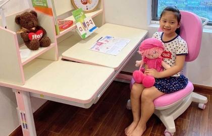 4 Tips lựa chọn và bố trí bàn học cho bé gái