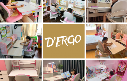 Hình ảnh thực tế bàn học đẹp cho bé gái bán chạy nhất tại D’ERGO