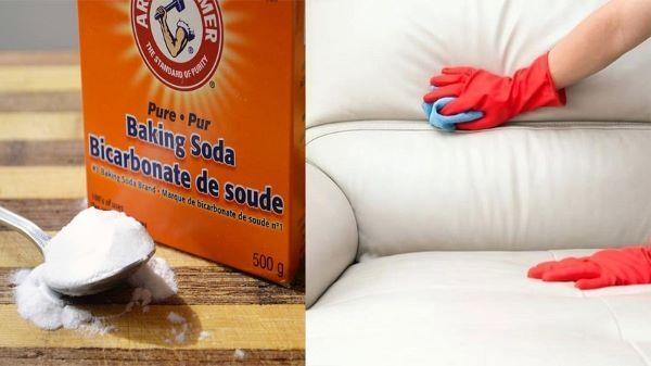 Bột baking soda là giải pháp cách vệ sinh ghế sofa da lý tưởng
