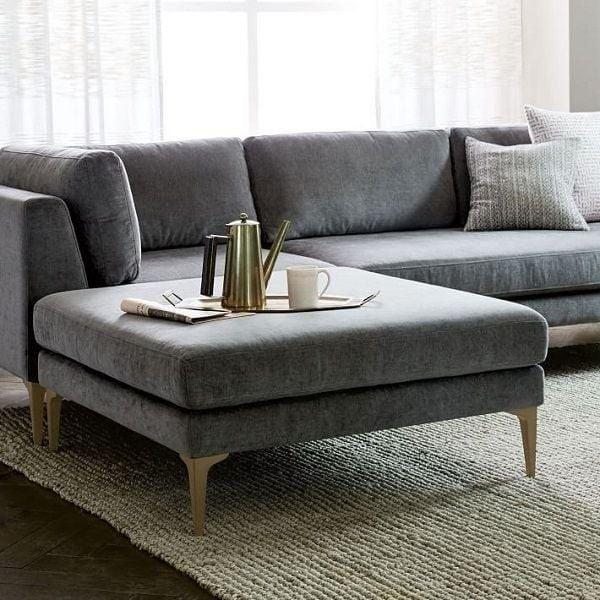 Sofa vải nỉ êm ái, thích hợp cho các thiết kế có phong cách Hàn Quốc