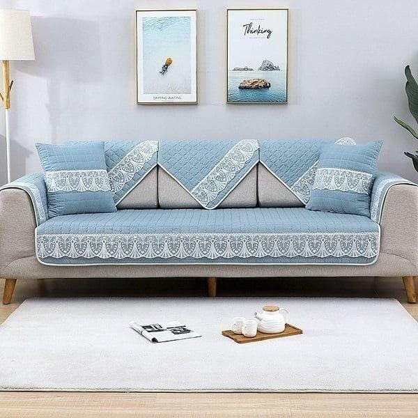 Sofa vải bố tự nhiên, gần gũi và dễ phối nội thất