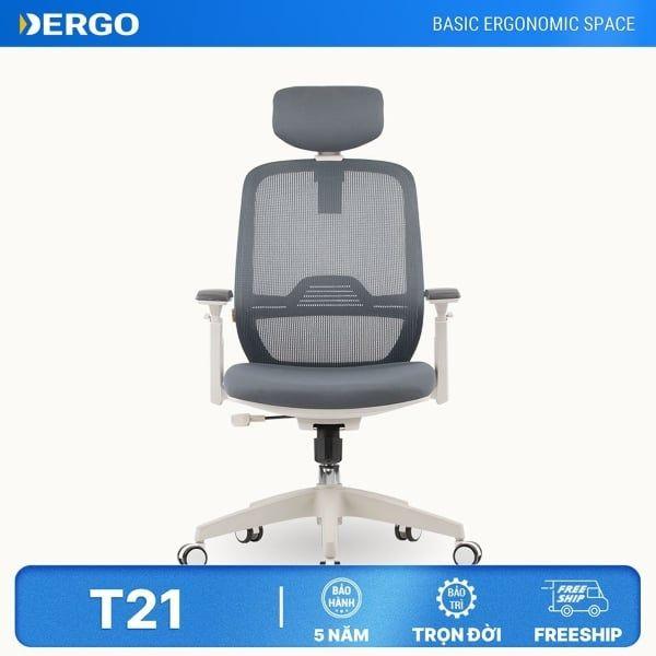 Ghế Ergonomic Office Chair Elegant T21 lưng trung không ngả sâu