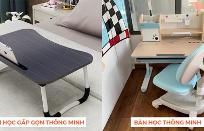 So sánh bàn học gấp gọn thông minh và bàn học thông minh