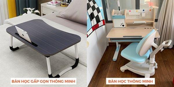 so sánh bàn học gấp gọn thông minh và bàn học thông minh