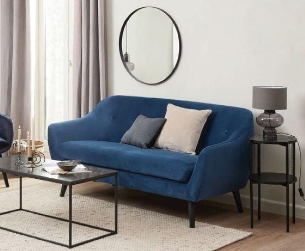 Kích thước ghế sofa 2 chỗ phù hợp giúp không gian không bị nặng nề