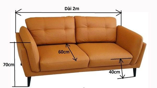 Kích thước ghế sofa 2 chỗ là một trong những điều cần lưu ý