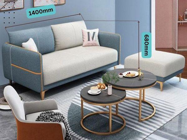 Kích thước Sofa 2 chỗ ngồi nhỏ