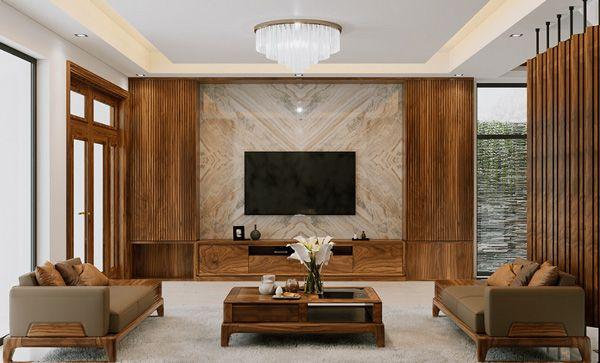 Kích thước sofa gỗ óc chó đơn