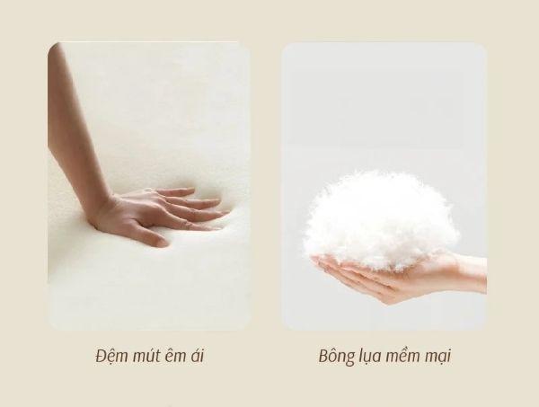 Đệm mút đàn hồi tốt giúp duy trì tư thế ngồi thoải mái và ổn định