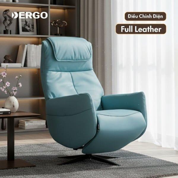 Sofa thư giãn chỉnh điện da thật Nole (With Massage)