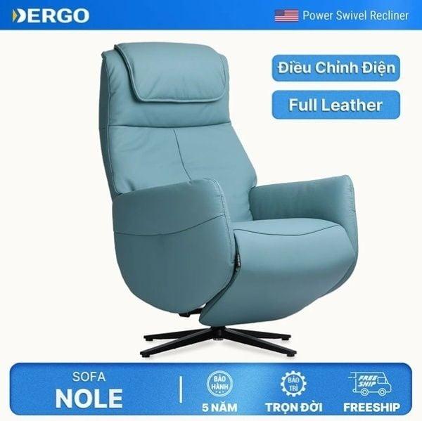 Sofa chỉnh điện NOLE gam màu xanh mát dành cho không gian hiện đại