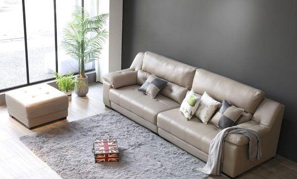 Mẫu sofa da cao cấp không chân luôn được ưa chuộng