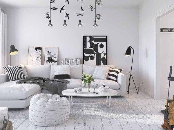 Sắc xám thanh lịch của sofa màu xám trắng