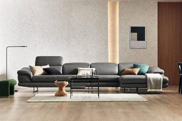 Sofa da phong cách và sang trọng