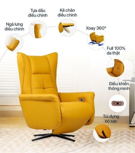 Cấu trúc và tính năng của sofa chỉnh điện
