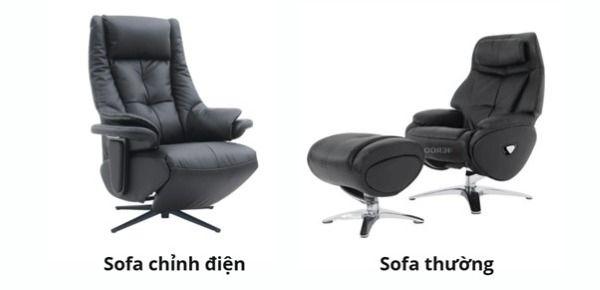 So sánh sofa chỉnh điện và sofa thường