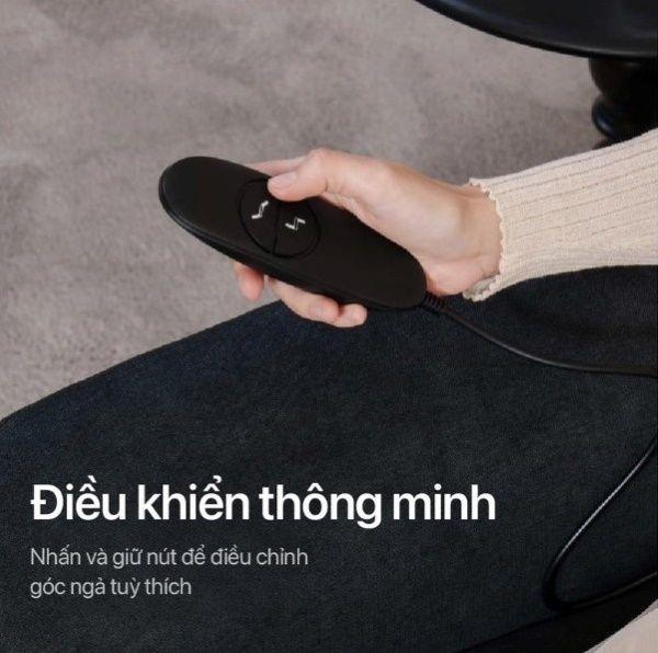 Bảng điều khiển đơn giản giúp người ngồi điều chỉnh tư thế linh hoạt