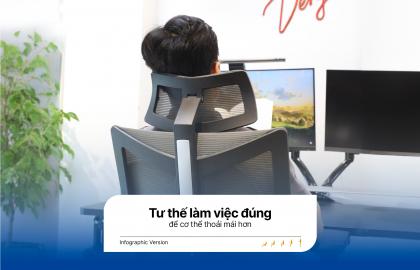 Tư thế làm việc đúng để cơ thể khỏe mạnh hơn