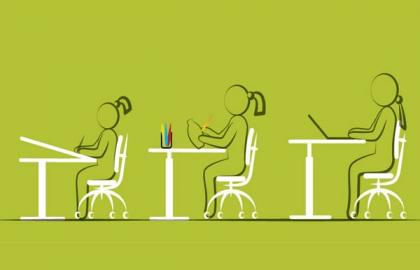 Ergonomic - Tiêu chuẩn bàn học sinh cấp 1 hiện đại nhất