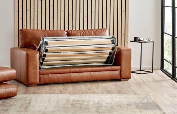 Giường ngủ sofa bọc da sang trọng