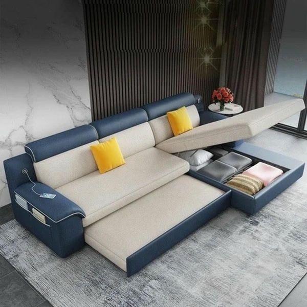 Mẫu sofa này sẽ tốn nhiều diện tích hơn so với sofa giường gấp gọn