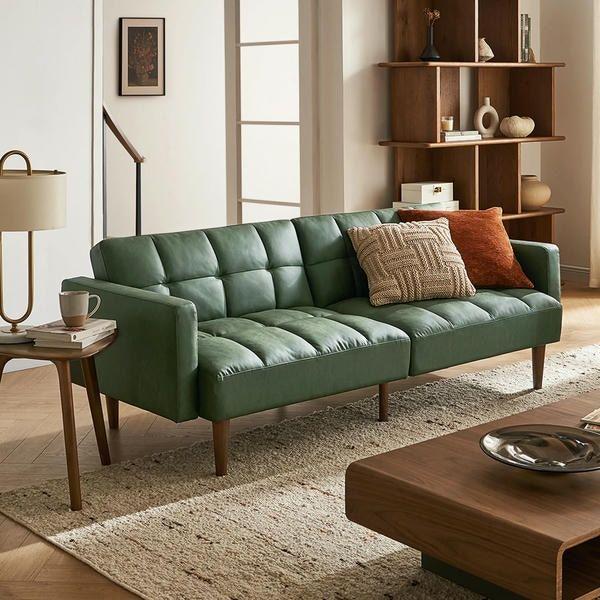 Sofa giường giả da mang lại vẻ sang trọng
