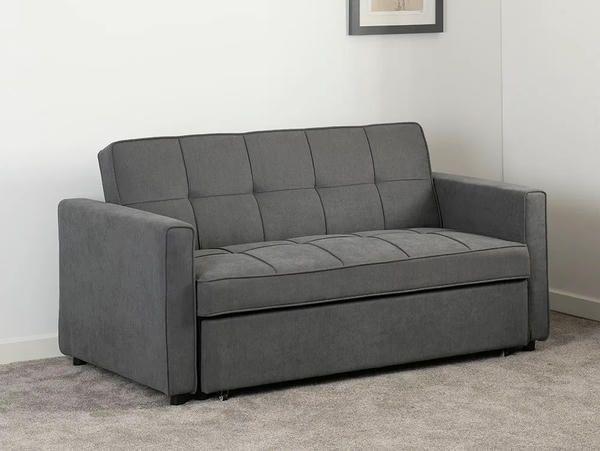 Giường thông minh kết hợp sofa vải bố có bề mặt thô và chắc chắn